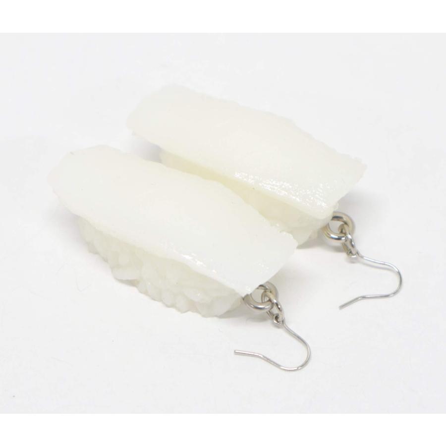 食品サンプル ネックレス・ピアスセット（シルバー） ミニチュア寿司（いか） |  | 02