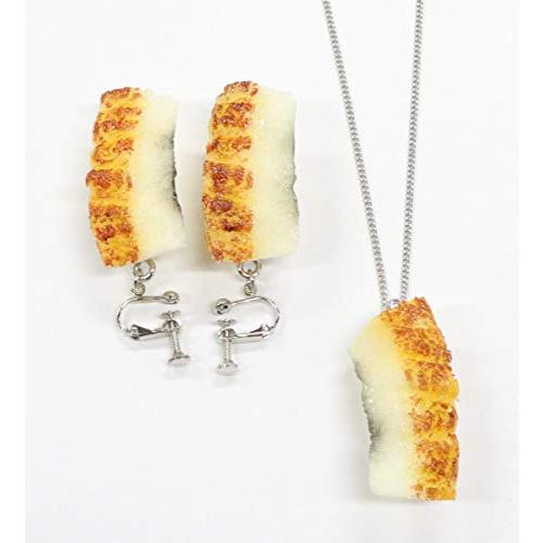 食品サンプル ネックレス・イヤリングセット（シルバー） ミニチュア寿司（穴子） | 