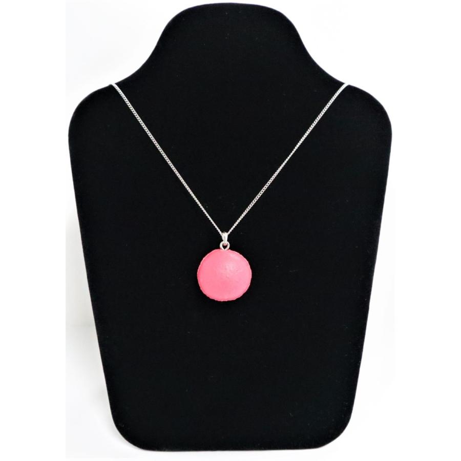 ネックレス(シルバー） マカロン　ピンク　食品サンプル　 |  | 01
