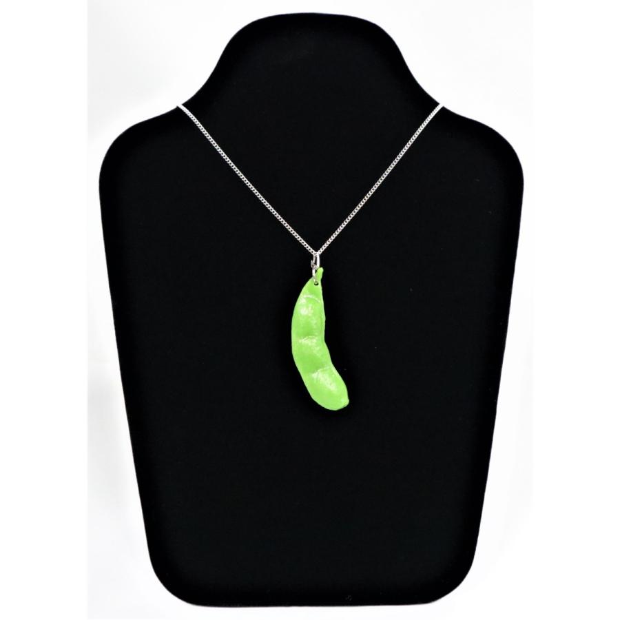 ネックレス(シルバー） 枝豆　食品サンプル　 |  | 01