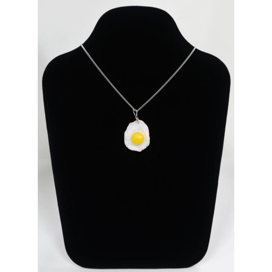 ネックレス(シルバー） ミニチュア目玉焼き　食品サンプル　 |  | 01