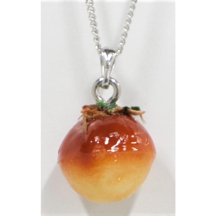 ネックレス(シルバー） ミニチュアたこ焼き　食品サンプル　 | 