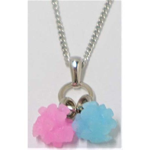 ネックレス(シルバー） 金平糖小サイズ (ピンク色・水色) | 