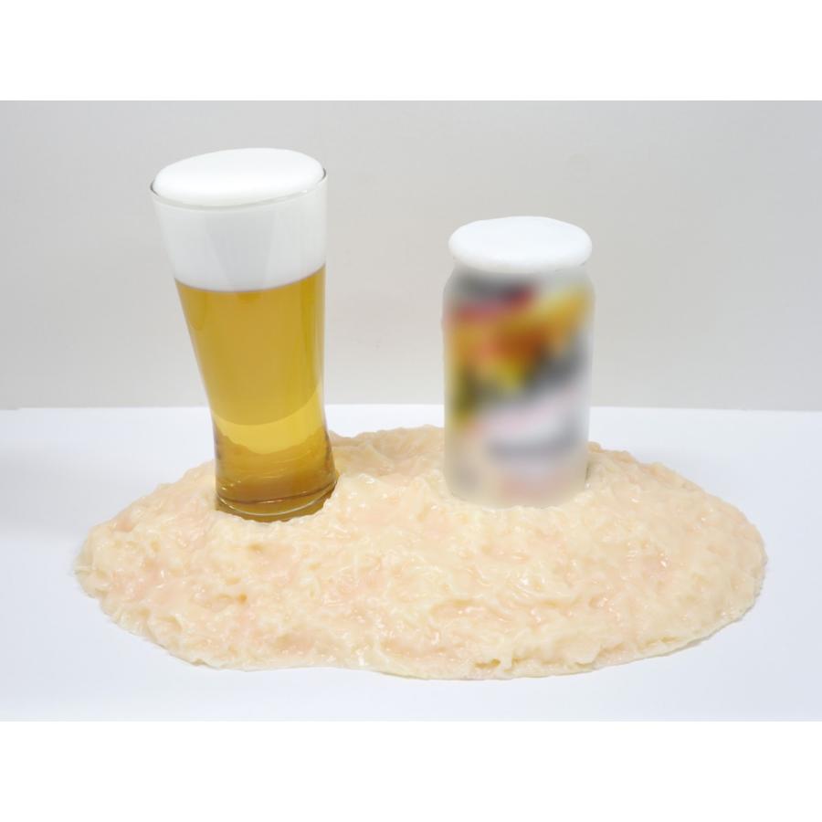 脂肪の塊１kgスタンドディスプレイ（脂肪模型・タンブラービール・泡　３点セット）　機能性ビール・売場店頭販促用　食品サンプル　フードモデル　ダイエット |  | 02
