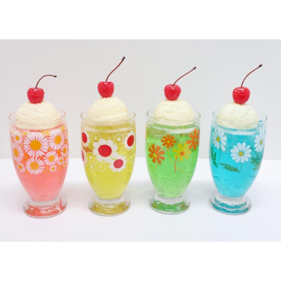 食品サンプル レトロクリームソーダ （イエローソーダ