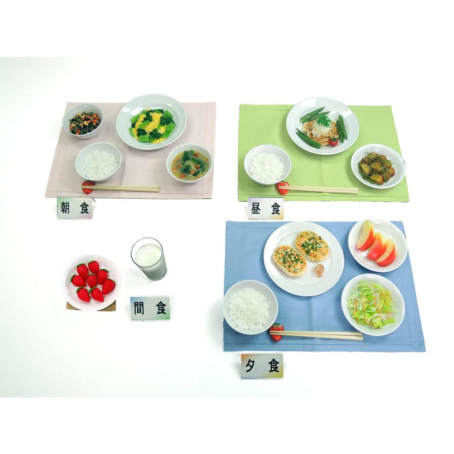 【病院食】糖尿病食・「Bセット」1日18単位の献立例（炭水化物55％・1440kcal）（16） フードモデル トレーニング 健康食 | 