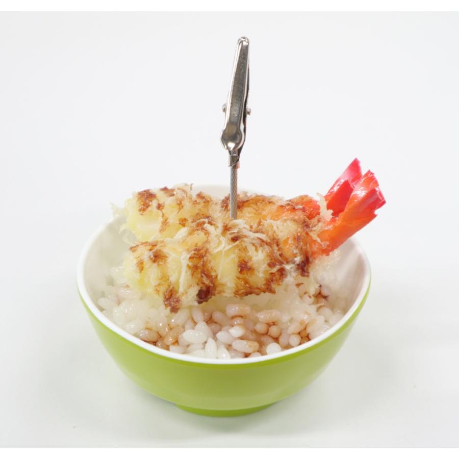 食品サンプル　ミニ天丼　メモクリップ　ミニチュア | 