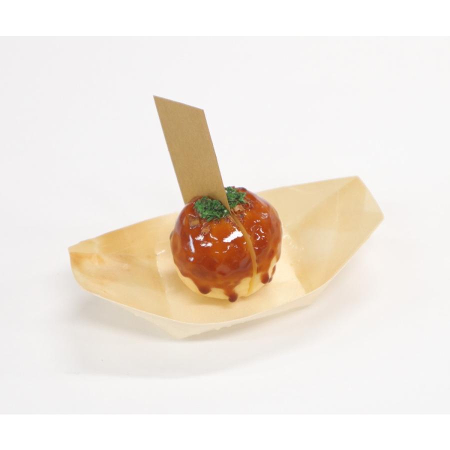 食品サンプル  大たこ焼き  実物大 食品サンプル 実物大たこ焼き（カード立て）1個 舟盛り メモ