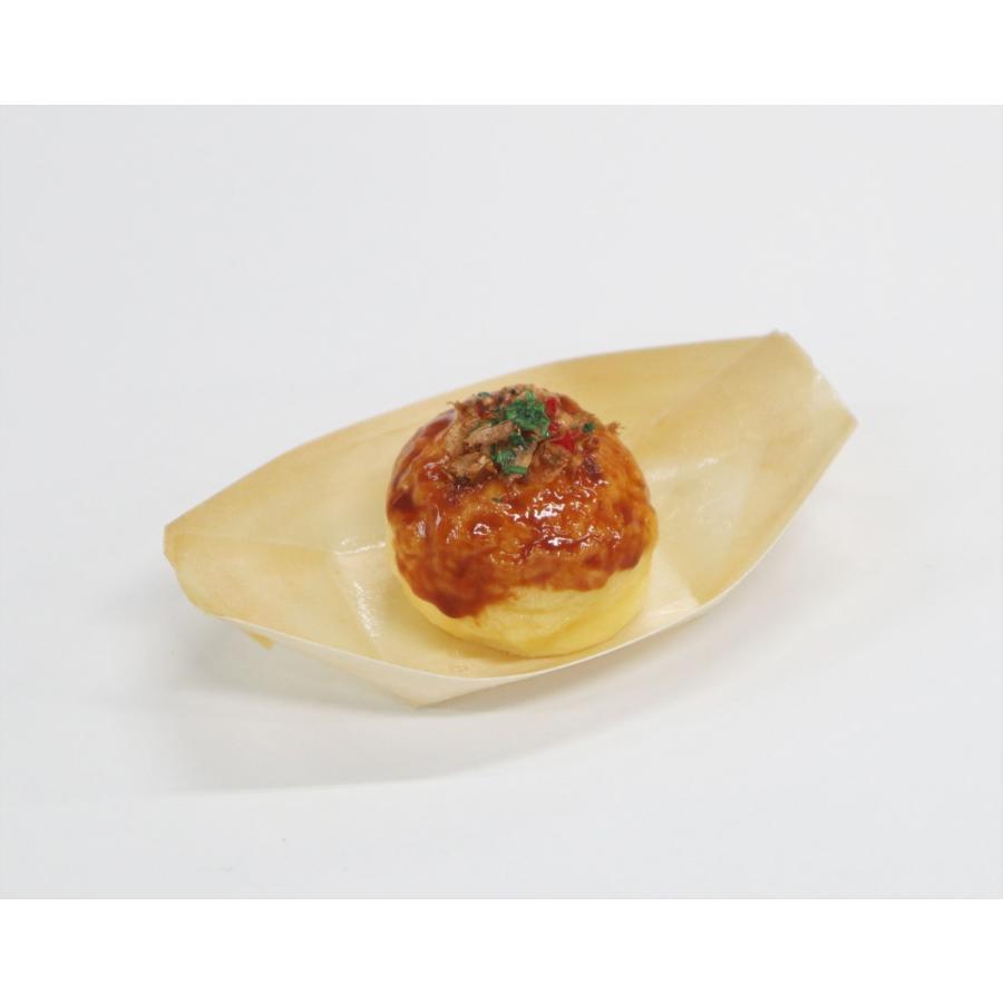 食品サンプル  大たこ焼き  実物大 食品サンプル 実物大たこ焼き（カード立て）1個 舟盛り メモ
