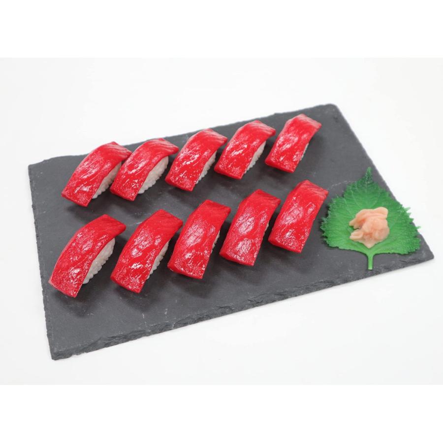 食品サンプル　寿司　マグロ（10貫セット）　パーツ　販促　インテリア　ディスプレイ |  | 02