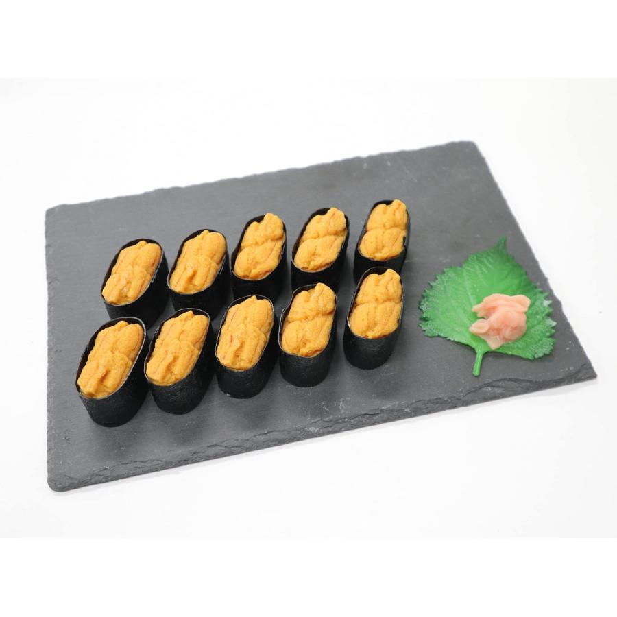 食品サンプル　寿司　ウニ（10貫セット）　パーツ　販促　インテリア　ディスプレイ　軍艦 |  | 02
