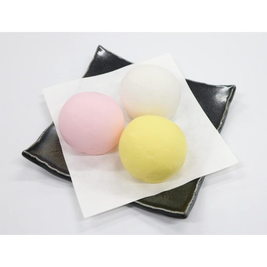 食品サンプル　上用饅頭　紅白2個セット　（小）　販促　ディスプレイ　紅白饅頭 |  | 04