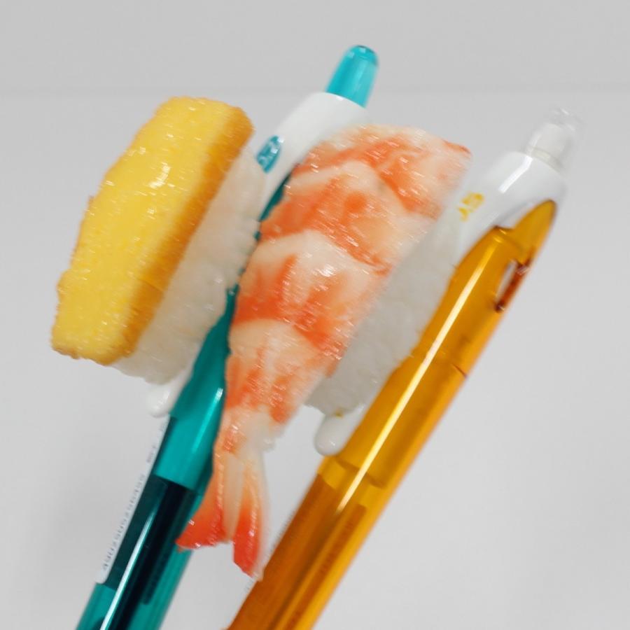 食品サンプル 寿司ペン2本セット (ボールペンたまご・シャーペンえび) | 