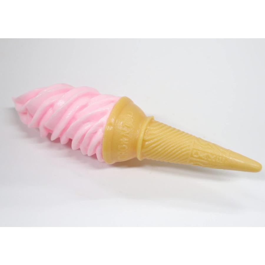 食品サンプル　ソフトクリーム（ストロベリー）　販促　ディスプレイ　 |  | 01