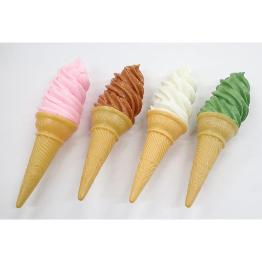 食品サンプル　ソフトクリーム（ストロベリー）　販促　ディスプレイ　 |  | 02