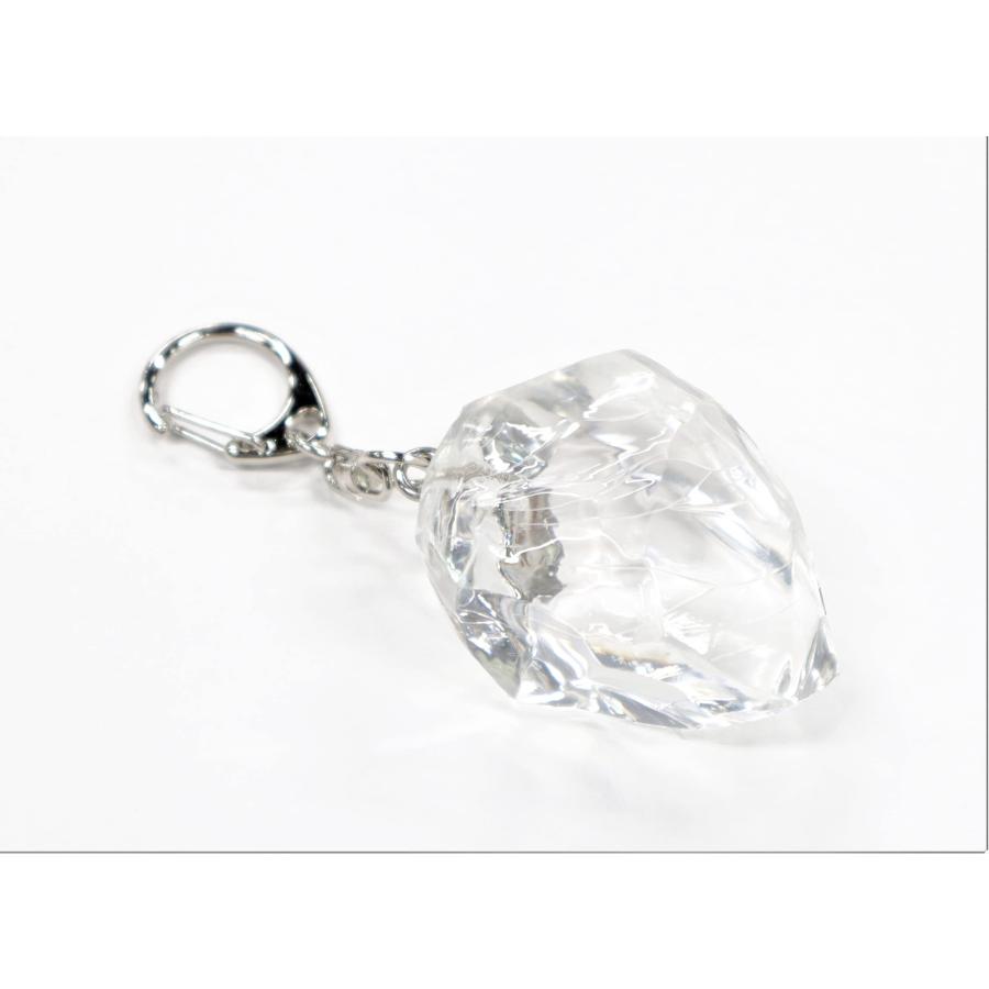 食品サンプル　氷　ロックアイス（大）　キーホルダー | 