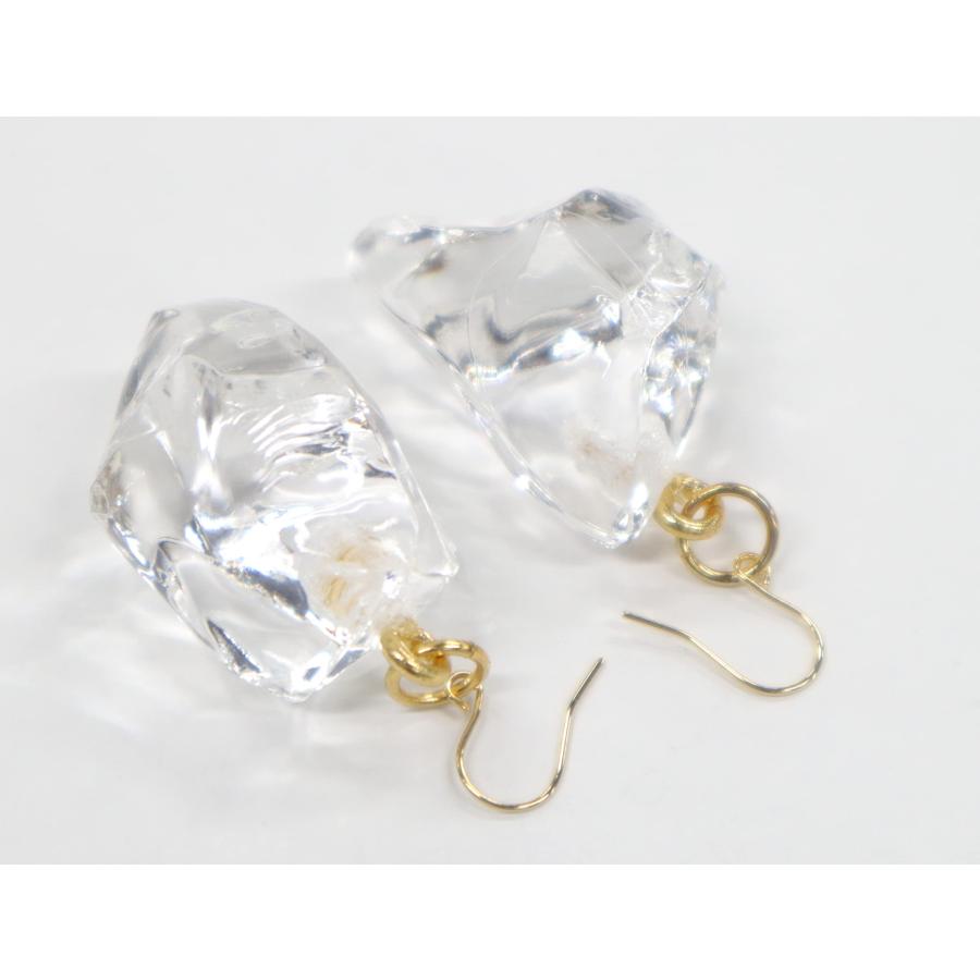 食品サンプル 氷　クラッシュアイス（M）　ネックレス・ピアスセット（ゴールド）　 |  | 02