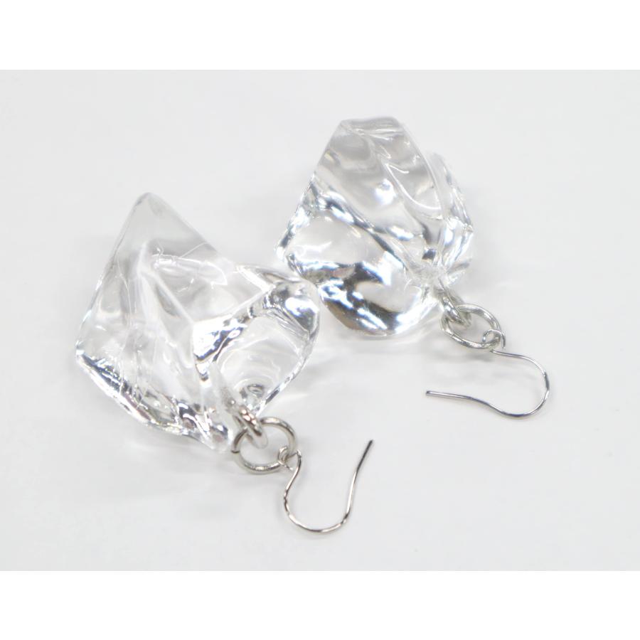 食品サンプル 氷　クラッシュアイス（M）　ネックレス・ピアスセット（シルバー）　 |  | 02