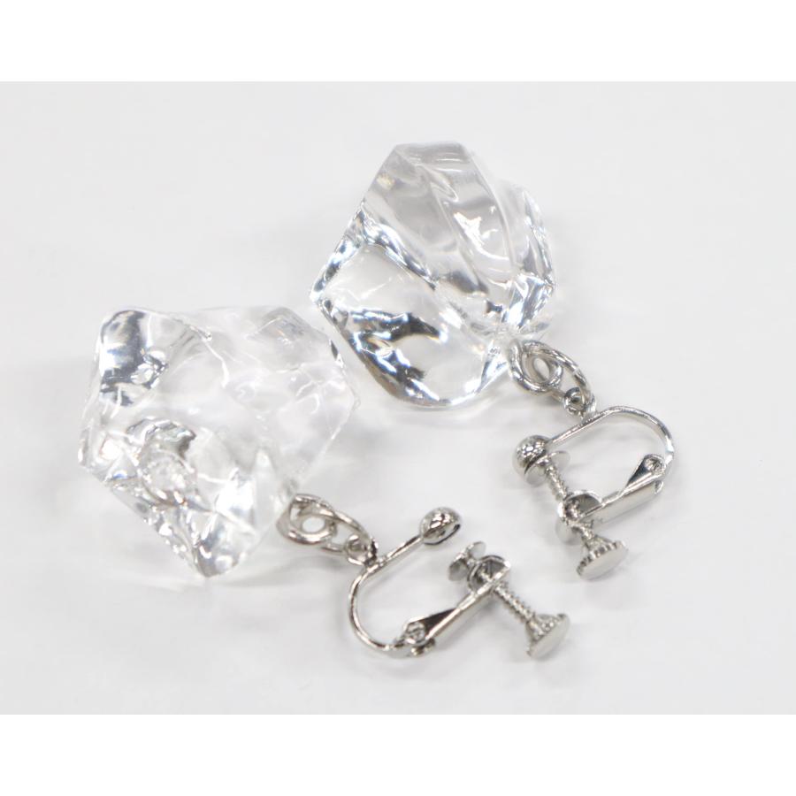 食品サンプル 氷　クラッシュアイス（M）　ネックレス・イヤリングセット（シルバー）　 |  | 02