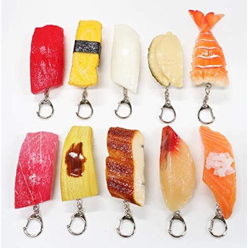 食品サンプル　キーホルダー  寿司 上にぎり (イカ) |  | 02