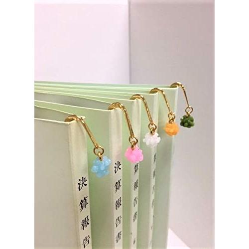 しおり ブックマーク 読書 本 金平糖(小)5色セット（水色・紫・ピンク・黄色・オレンジ） |  | 01