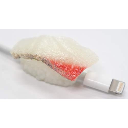 断線防止カバー ケーブル保護 ミニチュア 寿司 (ハマチ) | 