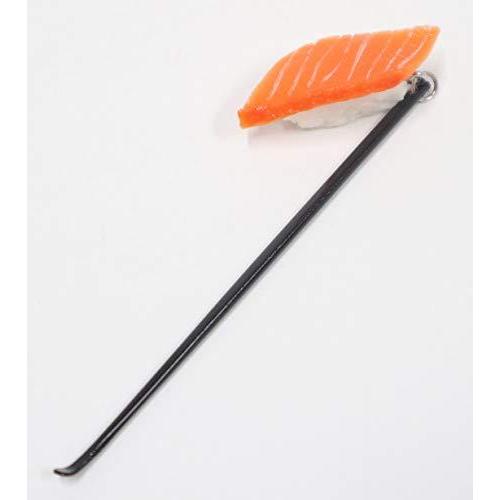 耳かき（黒） ミニチュア 寿司（サーモン） | 