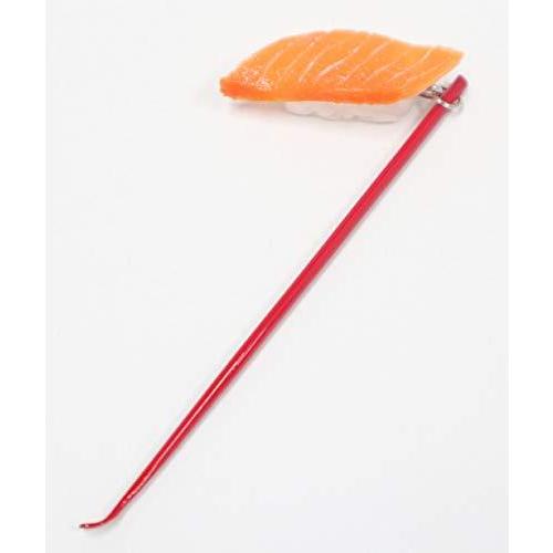 耳かき（朱） ミニチュア 寿司（サーモン） | 