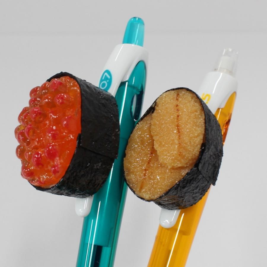 食品サンプル　寿司ペン2本セット　ウニシャープペンシル　イクラボールペン | 