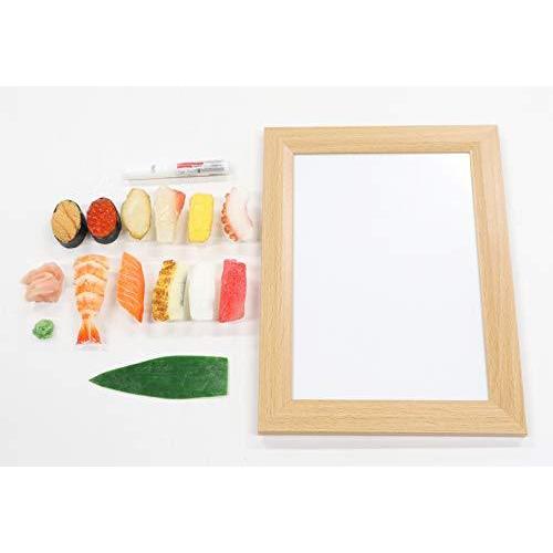 フォトスタンド工作キット　ミニチュア寿司（11種）（額付き）　フォトフレーム　手作り　贈り物　プレゼント |  | 01
