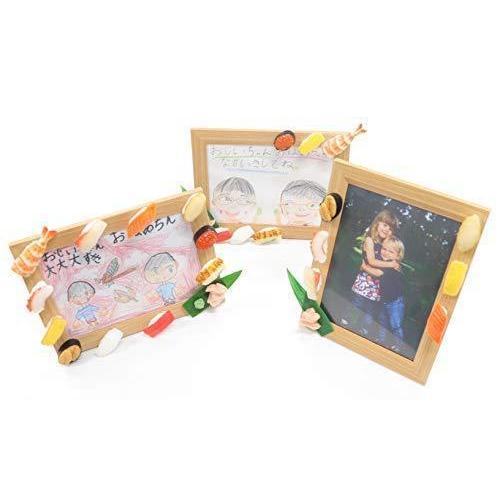 フォトスタンド工作キット　ミニチュア寿司（ウニ・その他）（額付き）　フォトフレーム　手作り　贈り物　プレゼント |  | 02