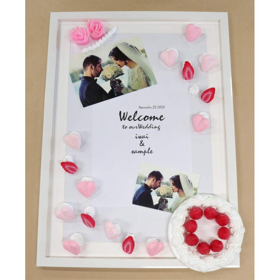 ウェルカムボード（A3ノビ）工作キット　スイーツ　フォトフレーム　手作り　贈り物　プレゼント |  | 01