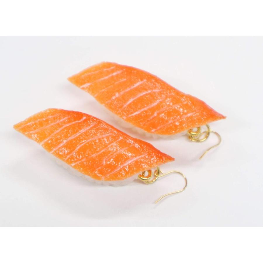 ピアス(ゴールド） ミニチュア寿司（サーモン） | 