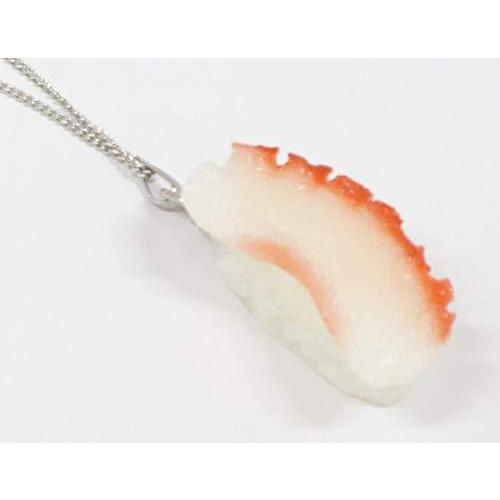 ネックレス(シルバー）  食品サンプル ミニチュア寿司（たこ） | 