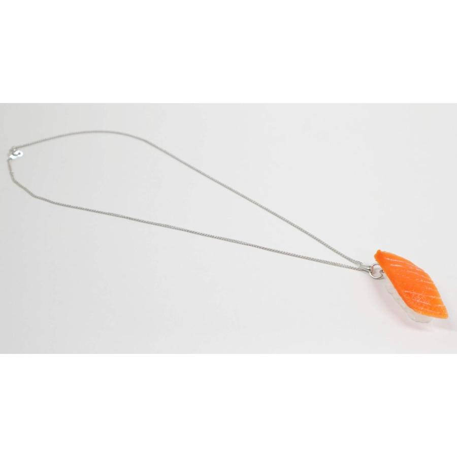 ネックレス(シルバー） 食品サンプル ミニチュア寿司（サーモン） |  | 01