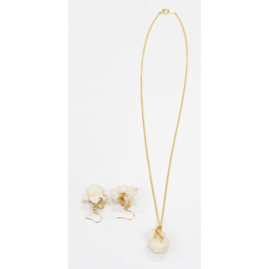 イヤリング＆ネックレスセット（ゴールド） 食品サンプル ポップコーン |  | 01