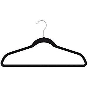 コストコ スペースセービングハンガー（すべらないハンガー）ネクタイバー付き　黒５本 |  | 01