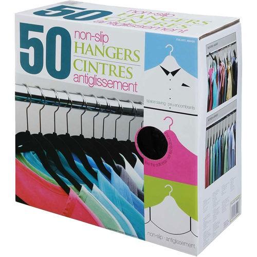 コストコ スペースセービングハンガー（すべらないハンガー）ネクタイバー付き　黒５本 |  | 02