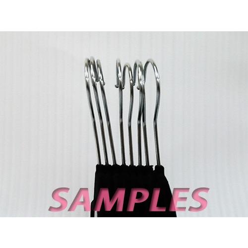 コストコ スペースセービングハンガー（すべらないハンガー）ネクタイバー付き　白5本＋黒5本　合計10本 |  | 01