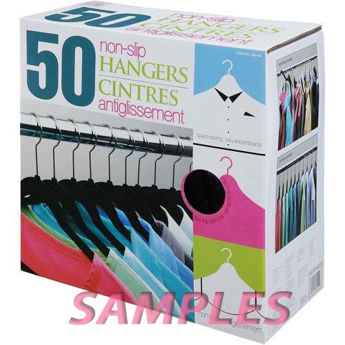 コストコ スペースセービングハンガー（すべらないハンガー）ネクタイバー付き　白5本＋黒5本　合計10本 |  | 03