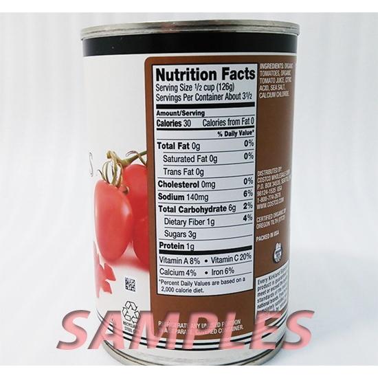 コストコ カークランド 有機トマト（ダイス） １缶 |  | 01