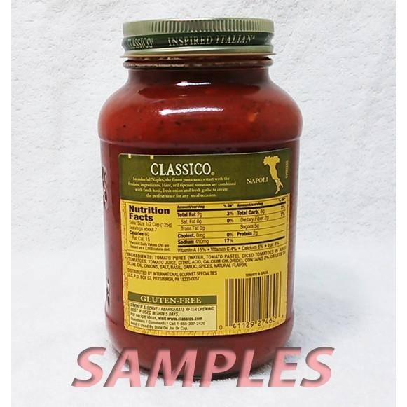 クラシコ パスタソース（トマト＆バジル） 1本 |  | 01