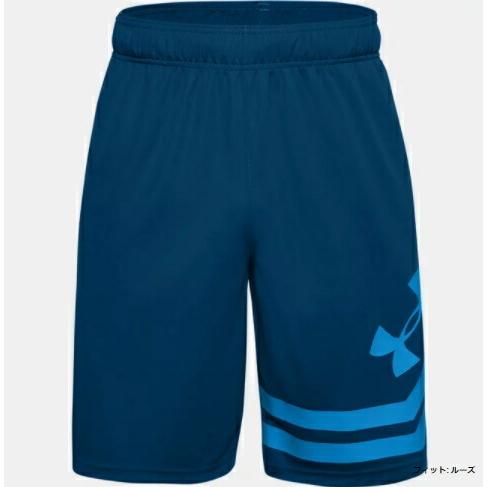 アンダーアーマー UNDER ARMOUR UAベースライン 10インチ コート ショーツ（バスケットボール）メンズ バスパン 1351285 581 GRB/ERB BASELINE 10IN CO【取寄U】｜samsam｜02