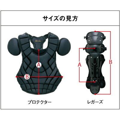 MIZUNO（ミズノ） 硬式用捕手防具4点セット（高校野球ルール対応モデル