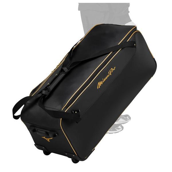 MIZUNO - ミズノプロ 用具ケース ブラック ミズノプロ 野球 用具ケース 110L 大容量 1FJCB000 野球バッグ
