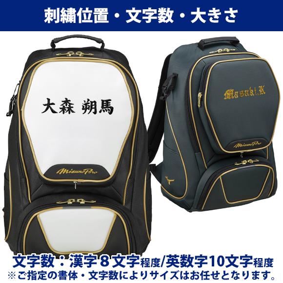 Mizuno Pro 【名入れ刺繍可】ミズノ MIZUNO【ミズノプロ】バック