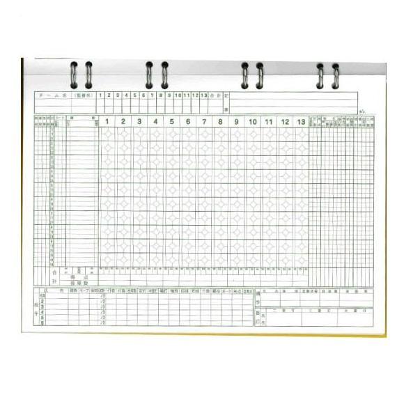 MIZUNO（ミズノ） 2ZA605 成美堂スポーツ出版／野球スコアブック 保存