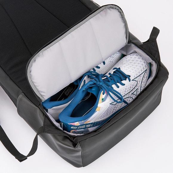 ミズノ MIZUNO バックパック(30L) (1本入れ)TOUR01b テニス ソフトテニス スポーツバッグ リュック  90：ブラック 63JD200890【TYC】 22ss 2302rn｜samsam｜04