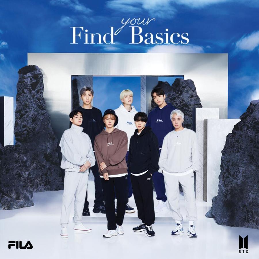 即納】フィラ FILA BTSコラボ スウェット ロングパンツ 防弾少年団