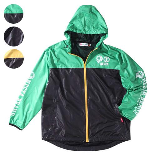 大きいサイズ メンズ NESTA BRAND マイクロタフタ裏地付 ジャケット イエロー 1273-3305-3 3L 4L 5L 6L 8L NESTA BRAND 大きいサイズ マイクロタフタ裏地付ジャケット ネスタ